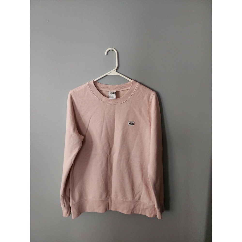 The North Face Womens Heritage Patch Crewneck Sweatshirt Rose Pink Size Medium